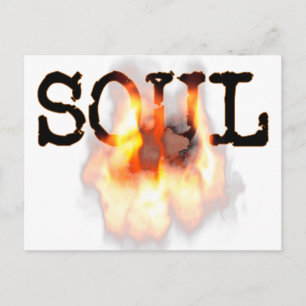 Burning SOUL on Fire Postcard