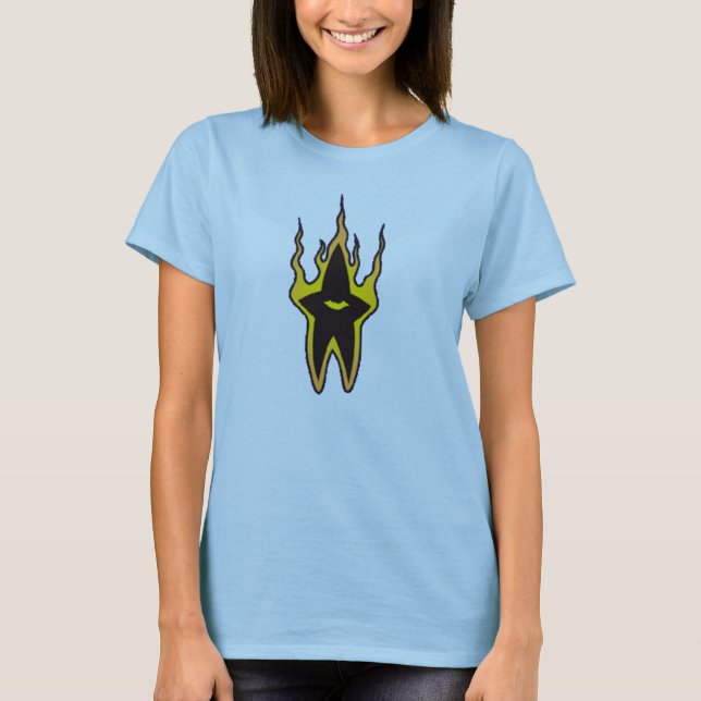 Burning Star Girlie Tee (Front)