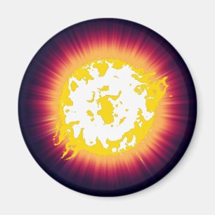 Burning star magnet