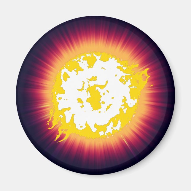 Burning star magnet (Front)
