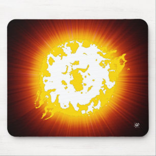 Burning star mouse mat