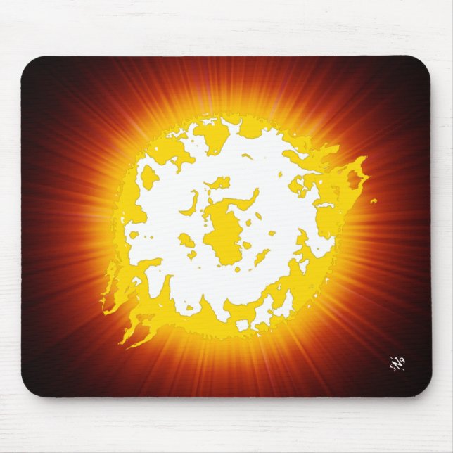 Burning star mouse mat (Front)