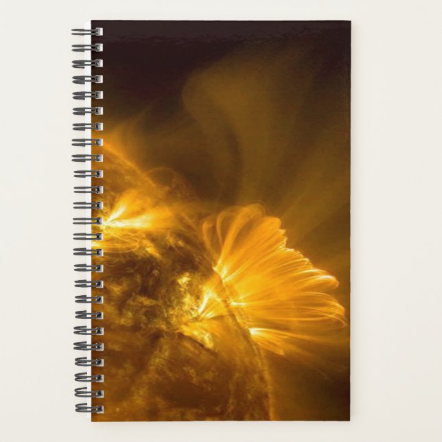 Burning Star Surface Space Theme Planner (Front)