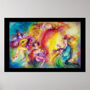 BURNING THE CARNIVAL / Venetian Masquerade Dance Poster
