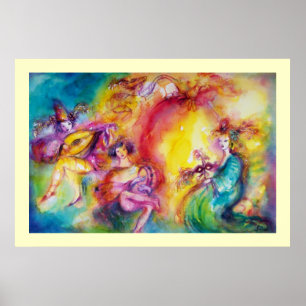 BURNING THE CARNIVAL / Venetian Masquerade Dance Poster
