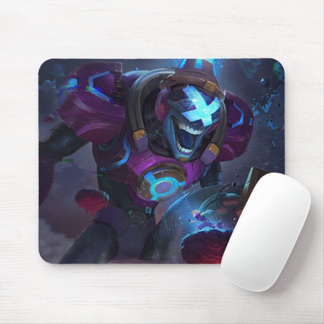 Burning Vengeance Gaming Mousepad | Flame-Themed (With Mouse)