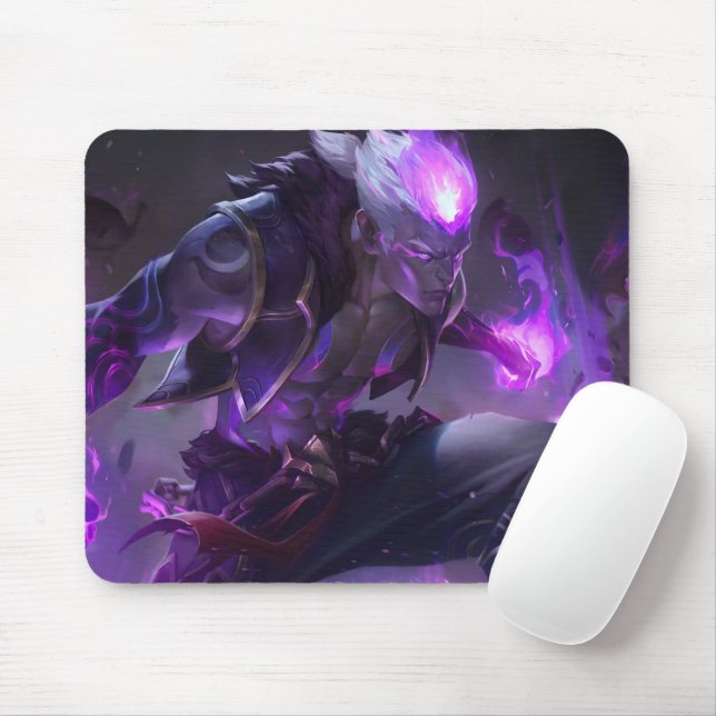 Burning Vengeance Gaming Mousepad | Flame-Themed (With Mouse)