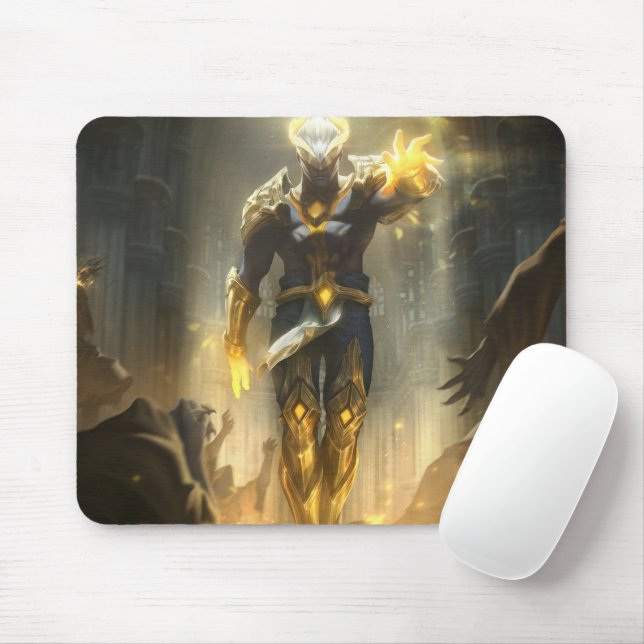 Burning Vengeance Gaming Mousepad | Flame-Themed (With Mouse)