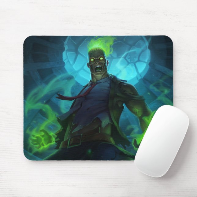Burning Vengeance Gaming Mousepad | Flame-Themed (With Mouse)