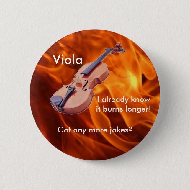 "Burning Viola" Button (Front)