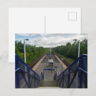 Burnley Rose Grove Railway Station Postcard