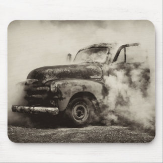 Burnout Pit Vintage Truck Mouse Mat
