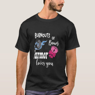 Burnouts or Bows Farmor Loves You Norwegian Swedis T-Shirt