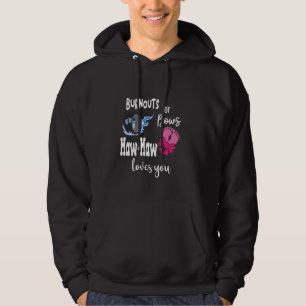 Burnouts or Bows Maw-Maw Loves You Special Grandma Hoodie