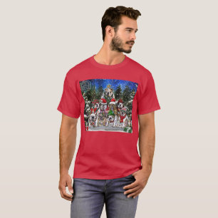 Burns Bunch Christmas Bulldog Tree T-Shirt