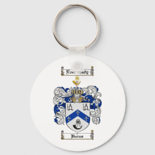 BURNS FAMILY CREST - BURNS COAT OF ARMS KEY RING