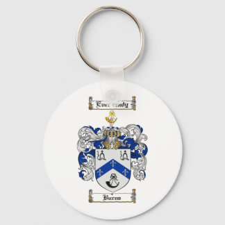 BURNS FAMILY CREST -  BURNS COAT OF ARMS KEY RING