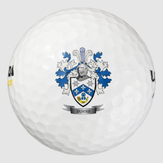 Burns Family Crest Coat of Arms Golf Balls