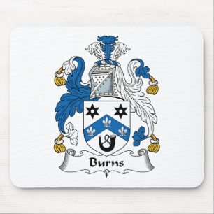 Burns Family Crest Mouse Mat