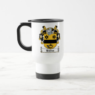 Burns Family Crest Travel Mug