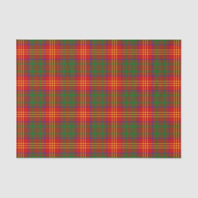 Burns Family Tartan Pattern Tissue Paper (Front)