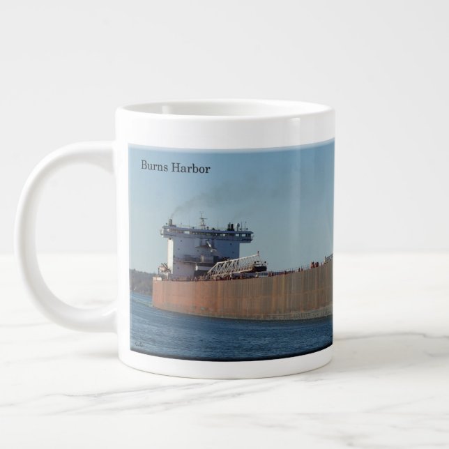 Burns Harbour jumbo mug (Left)