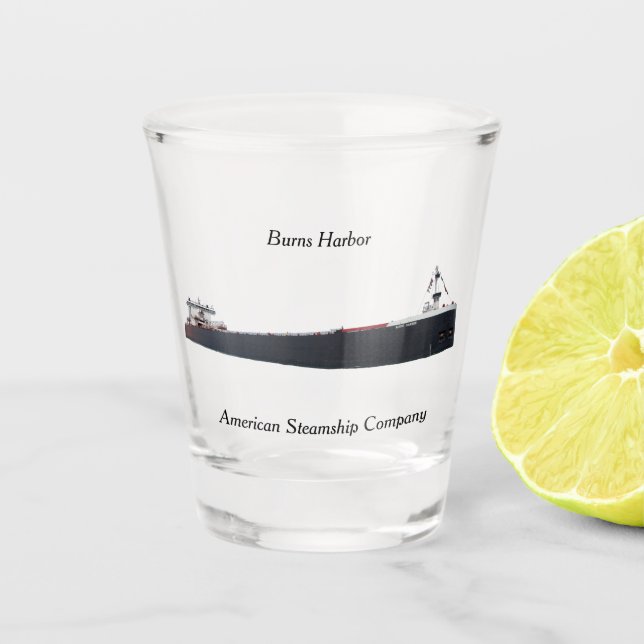 Burns Harbour shot glass (Front)
