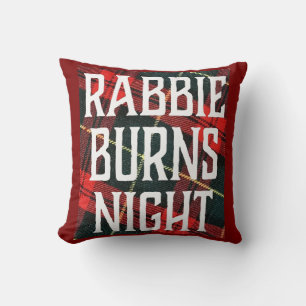 Burns Night Celebration Flyer On Multicolored Cushion