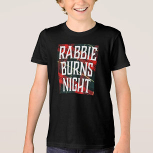 Burns Night Celebration Flyer On Multicolored Tri-Blend Shirt