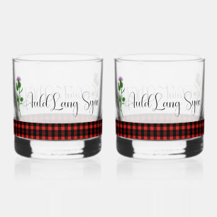Burns Night Classic Scottish Tartan Whiskey Glass