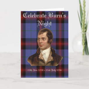 BURN'S NIGHT GREETING CARD
