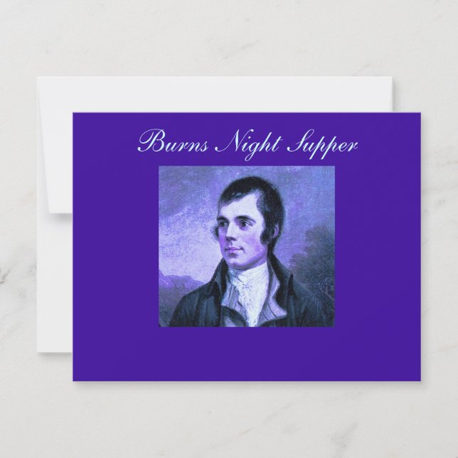 Burns Night Invitation - The Selkirk Grace (Front)