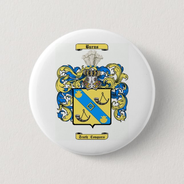 burns (scotland) 6 cm round badge (Front)