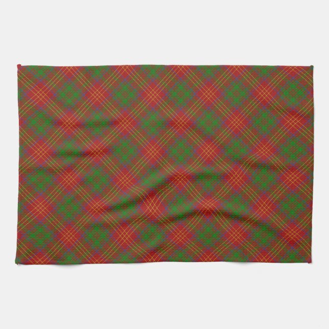 Burns Scottish Clan Tartan Kitchen Towel (Horizontal)