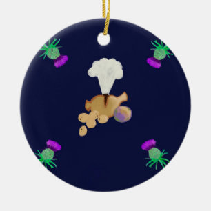 Burns supper ceramic tree decoration