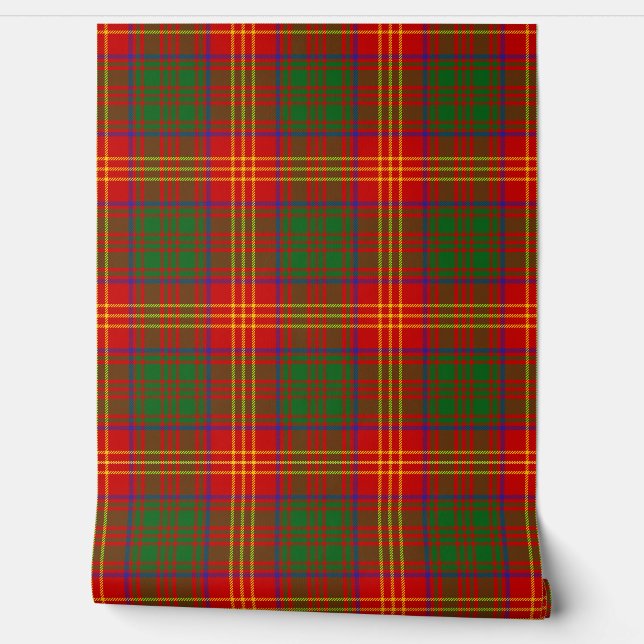 Burns Tartan Plaid Scottish Clan Wallpaper (Unrolling)