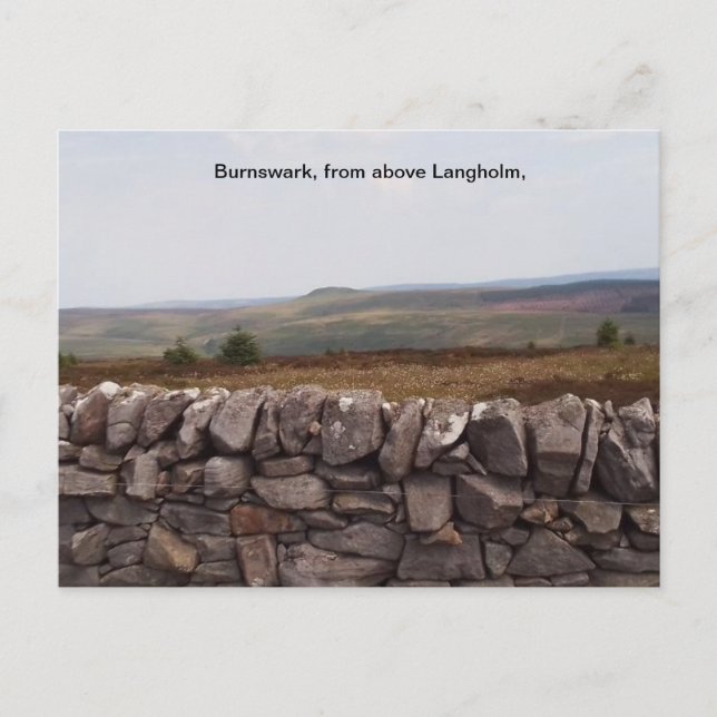 Burnswark from above Langholm, Scotland,  Postcard (Front)