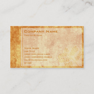 Burnt Autumn Business Card