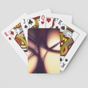 Burnt beige cream under bright line look like cord playing cards