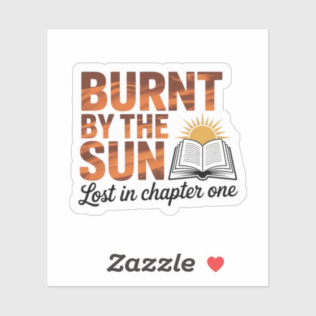 Burnt by the Sun Summer Book Lover (Sheet)