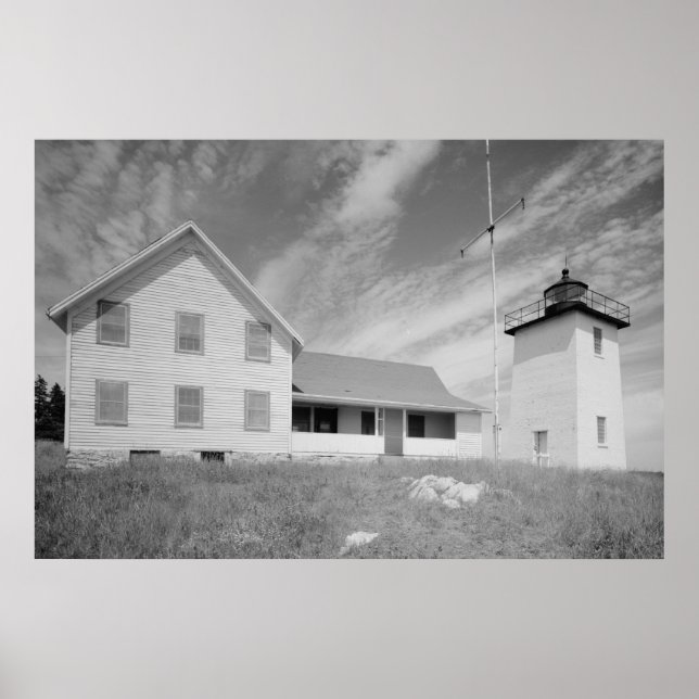 Burnt Coat Harbour Light Station Poster (Front)