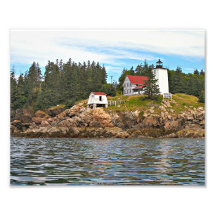 Burnt Coat Harbour Lighthouse Maine Photo Print