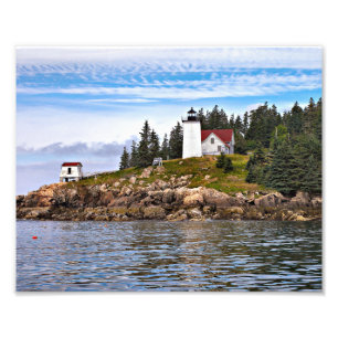 Burnt Coat Harbour Lighthouse Maine Photo Print