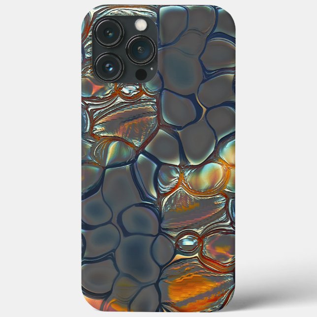 Burnt grey cells with stained to soft gold light   Case-Mate iPhone case (Back)