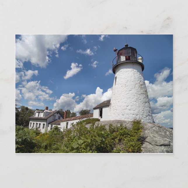 Burnt Island Light, Maine Postcard (Front)
