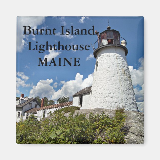 Burnt Island Lighthouse, Maine Magnet (Front)