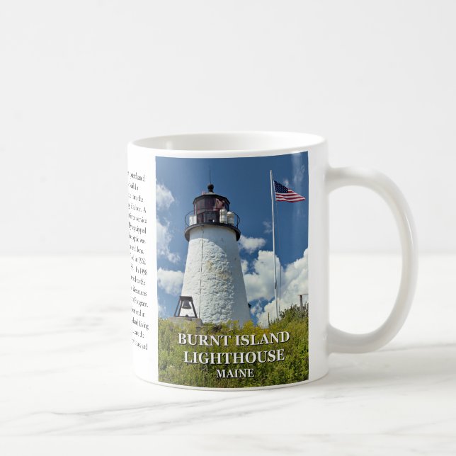 Burnt Island Lighthouse, Maine Mug (Right)