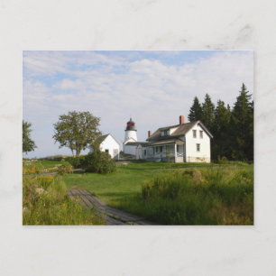 Burnt Island Lighthouse-Postcard Postcard
