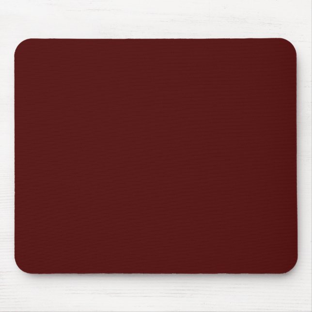 Burnt Maroon (solid color) Mouse Mat (Front)