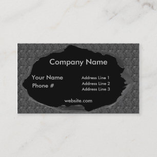 Burnt Metal Plate Business Profile Card